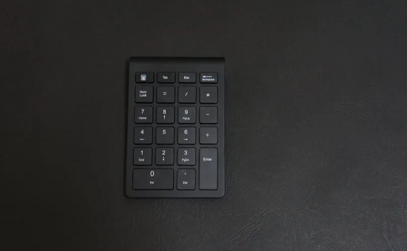 Belis wireless numeric keypad, top view