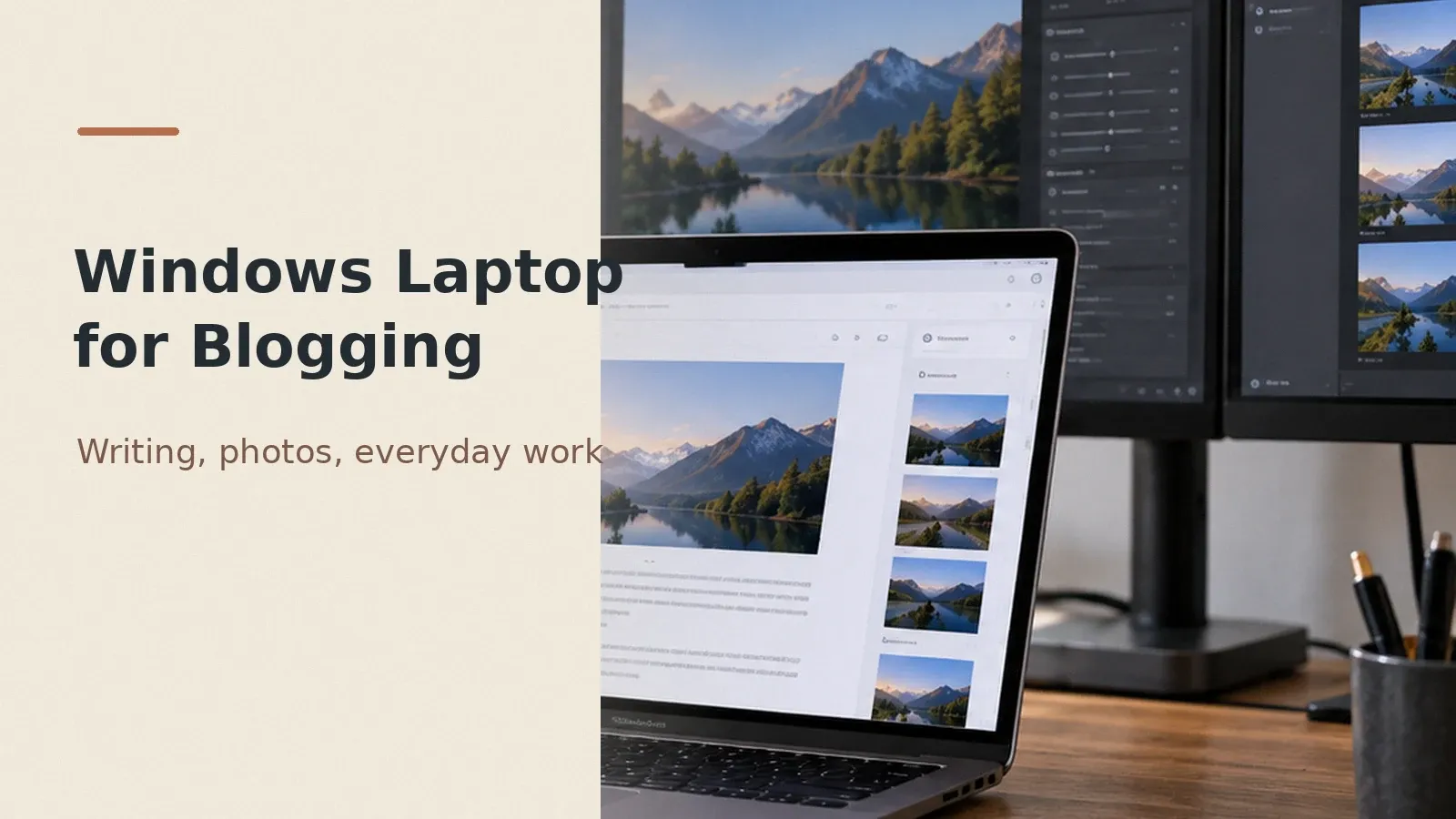 Windows Laptop for Blogging: Specs for Writing and Photos