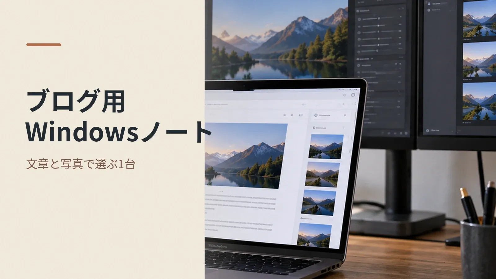 ブログ用Windowsノートの選び方 — 書くだけと写真編集の最小スペック