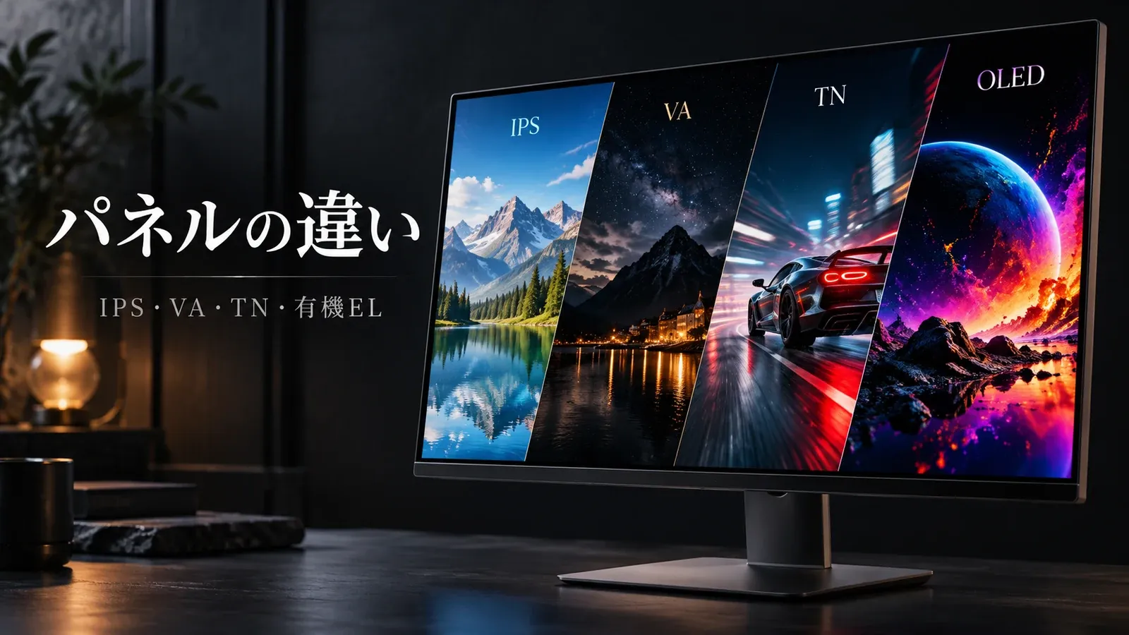 IPS・VA・TN・有機ELの違いは？用途別モニターパネルの選び方