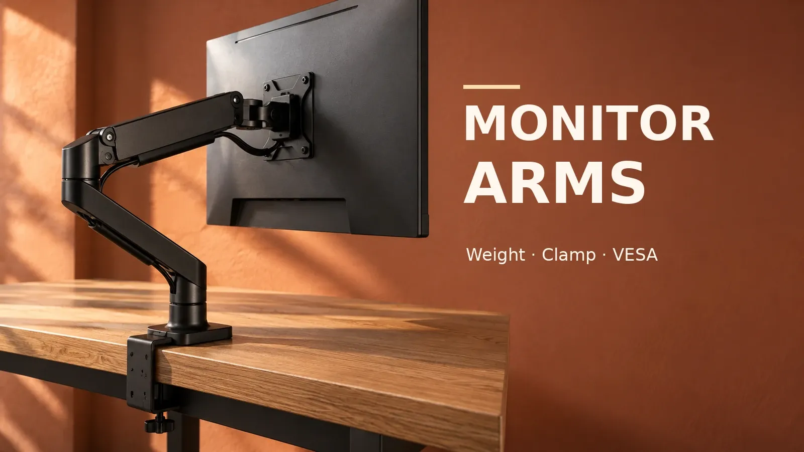 How to Choose a Monitor Arm: Weight, Desk Thickness, VESA