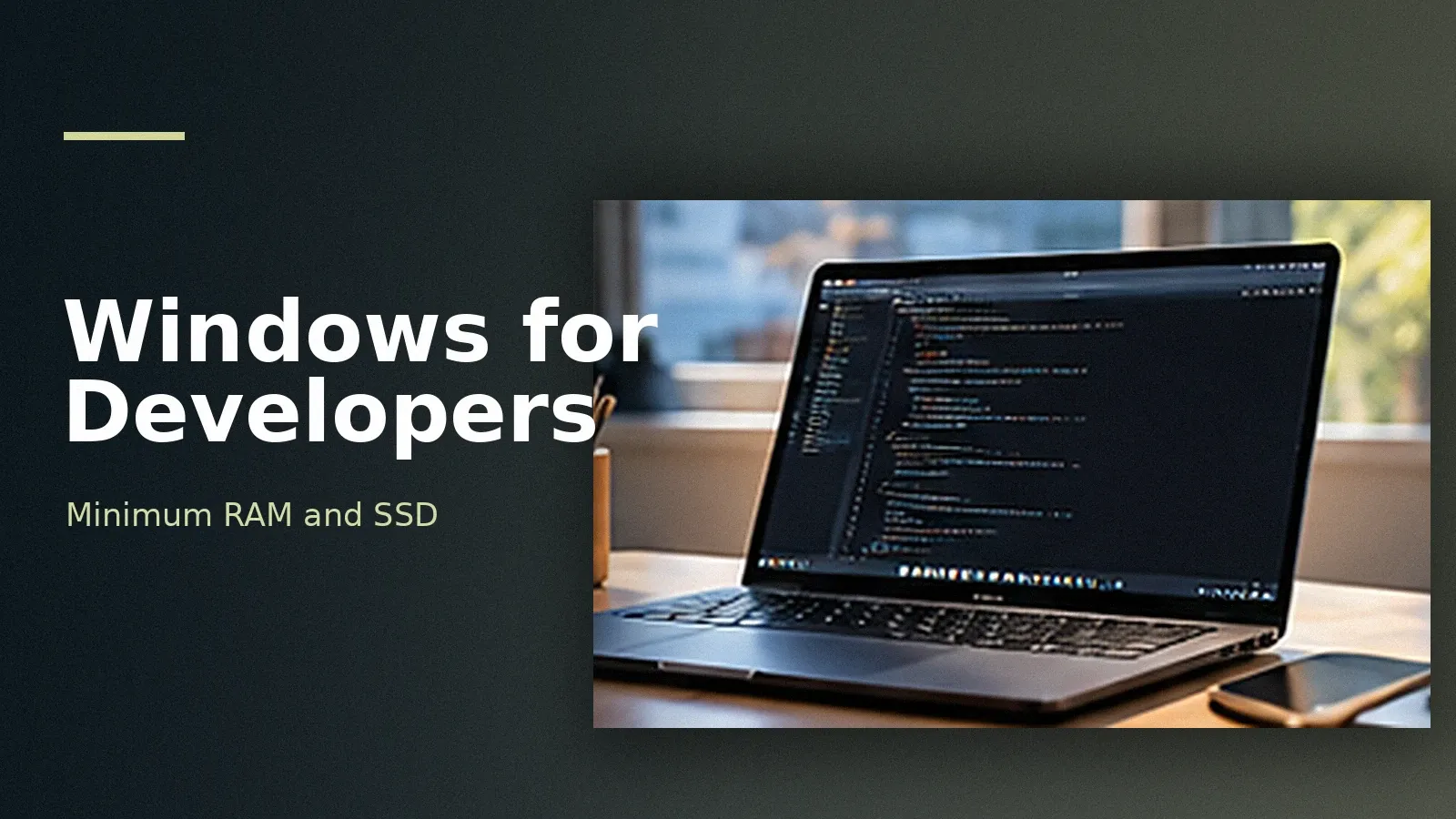 Windows Laptop Specs for Programming: Minimum RAM, SSD and CPU