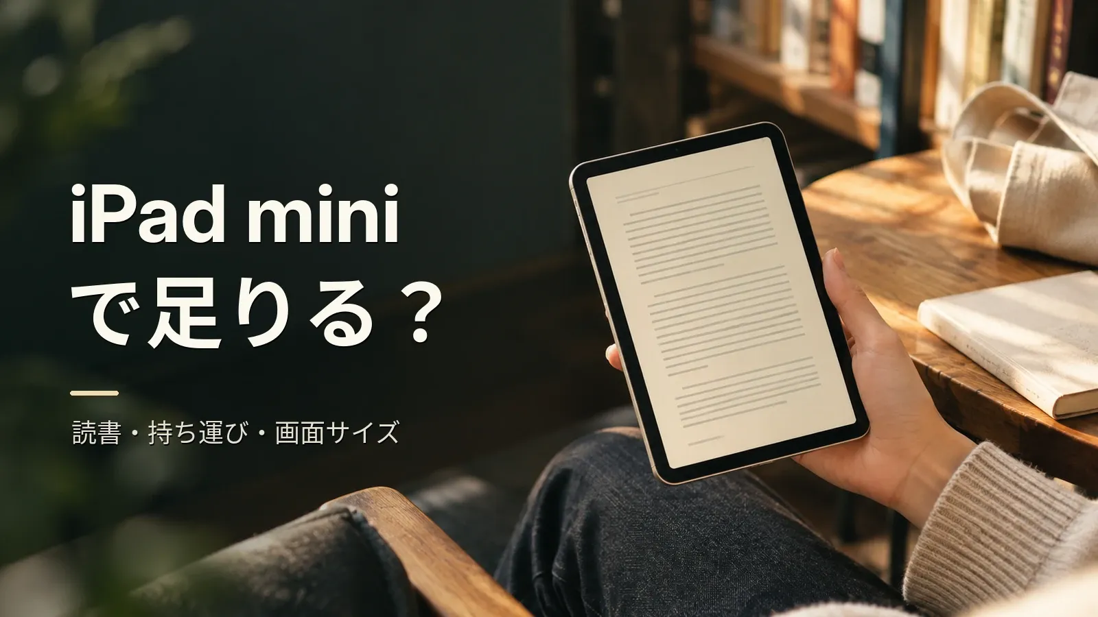 iPad miniの選び方 — 画面は紙のサイズで決める