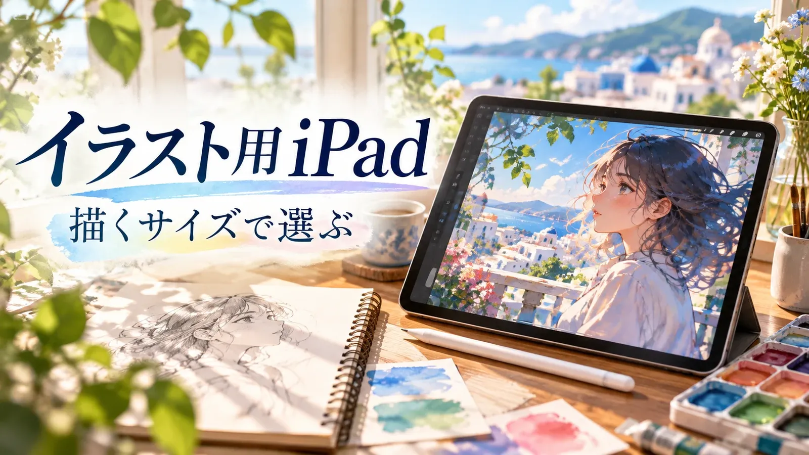 イラスト用iPadの選び方 — 描く紙の大きさと筆圧で決める