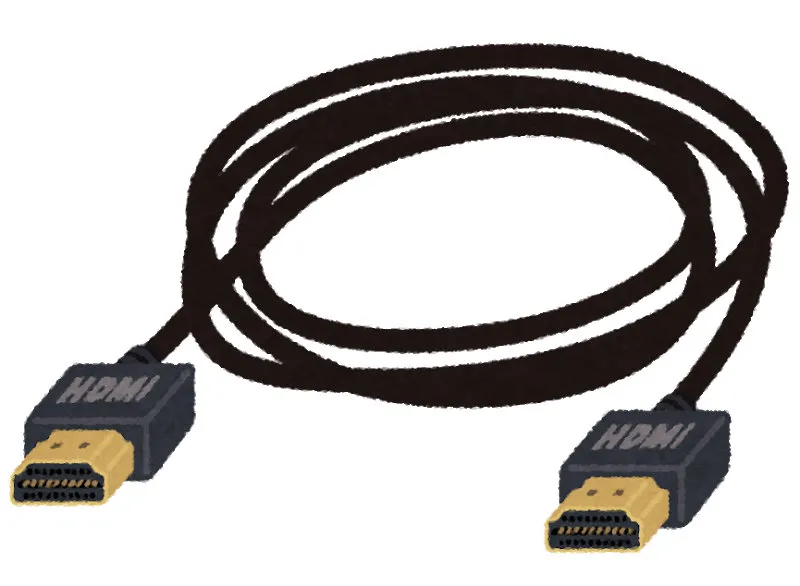 The HDMI connector shape (a near-trapezoidal silhouette)