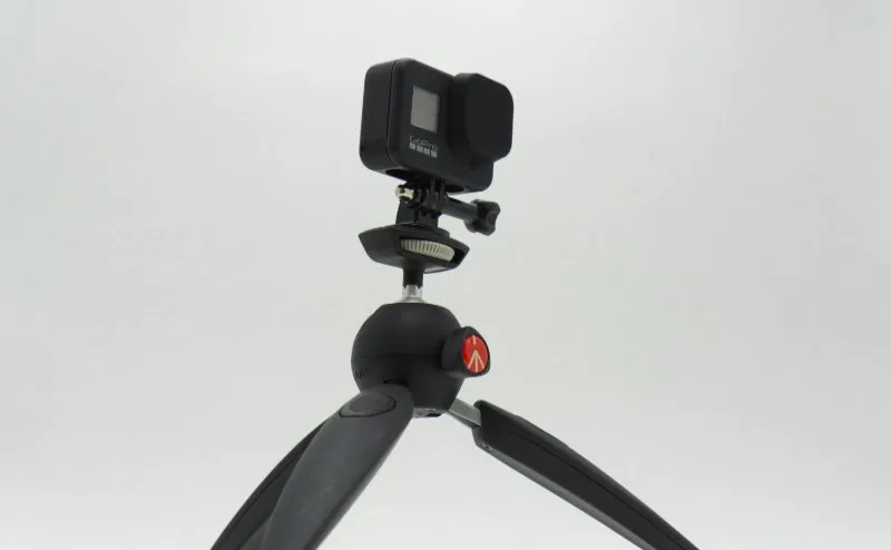PIXI EVO with a GoPro mounted, for scale
