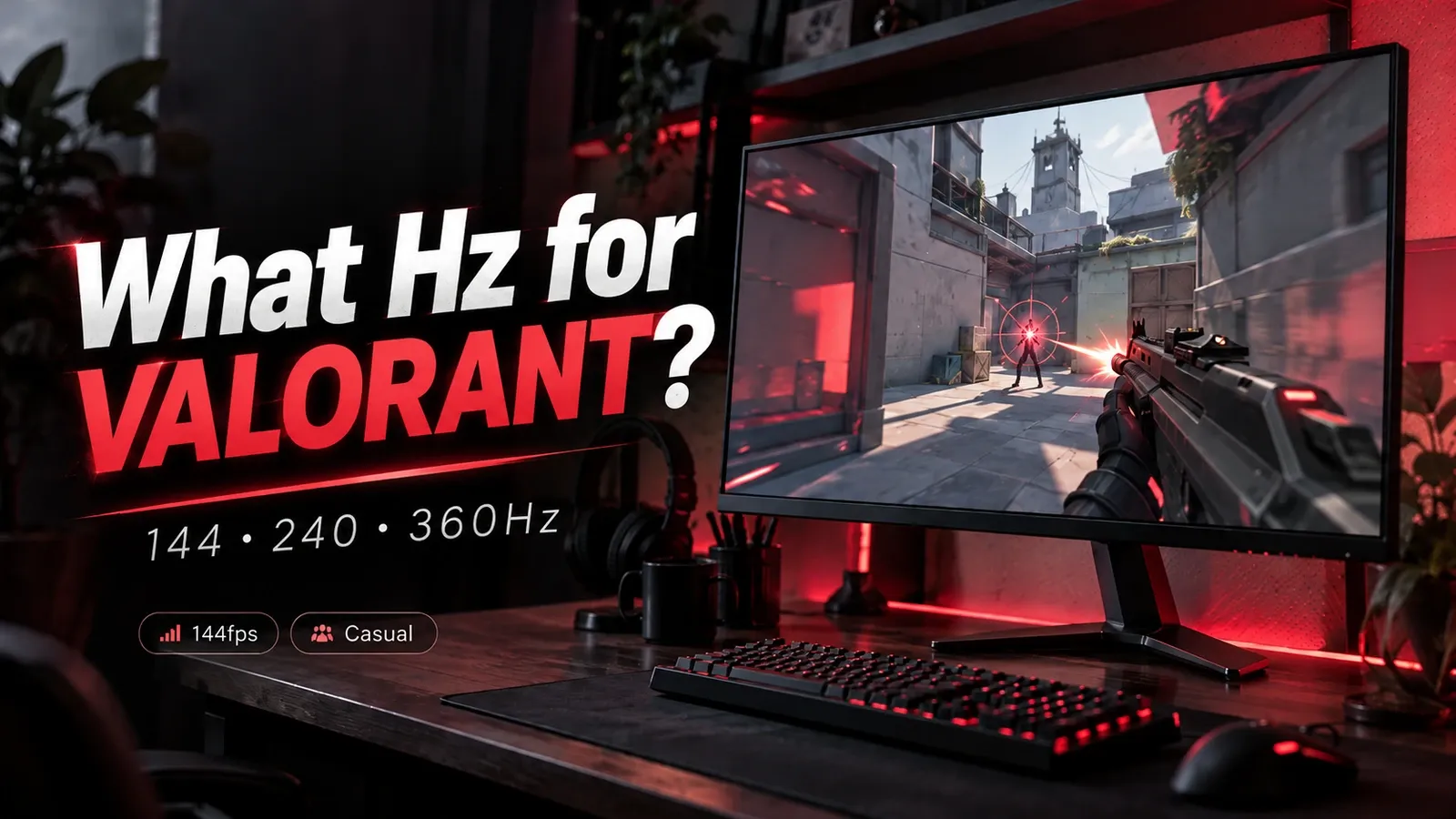 What Monitor Does VALORANT Need? 144Hz vs 240Hz vs 360Hz