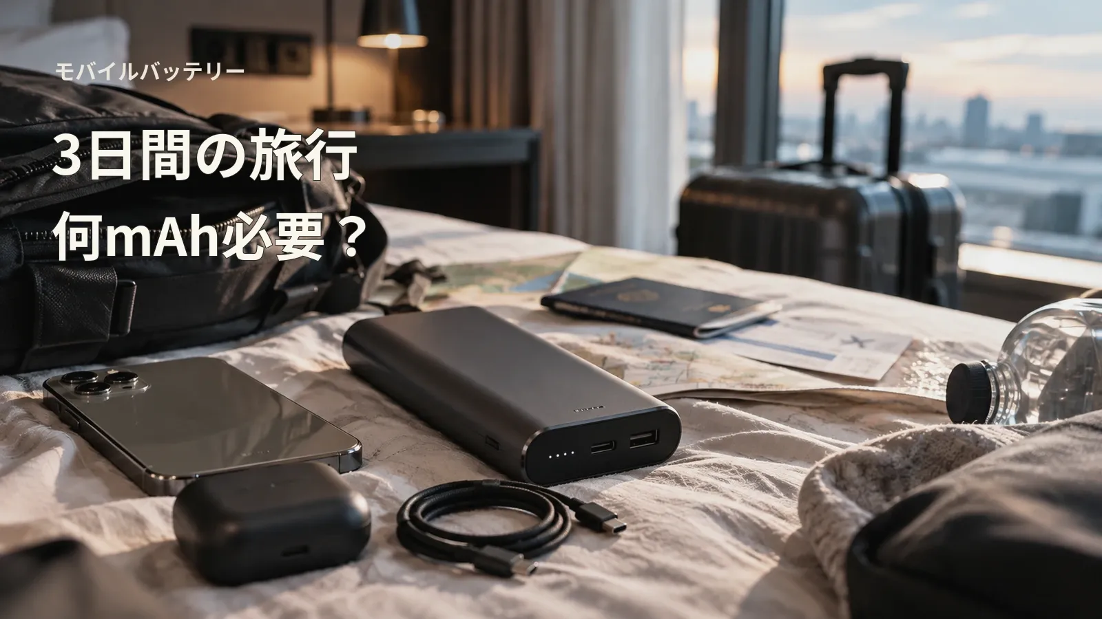 3日間の旅行に要るモバイルバッテリーの容量は？充電する機器と回数で決まる