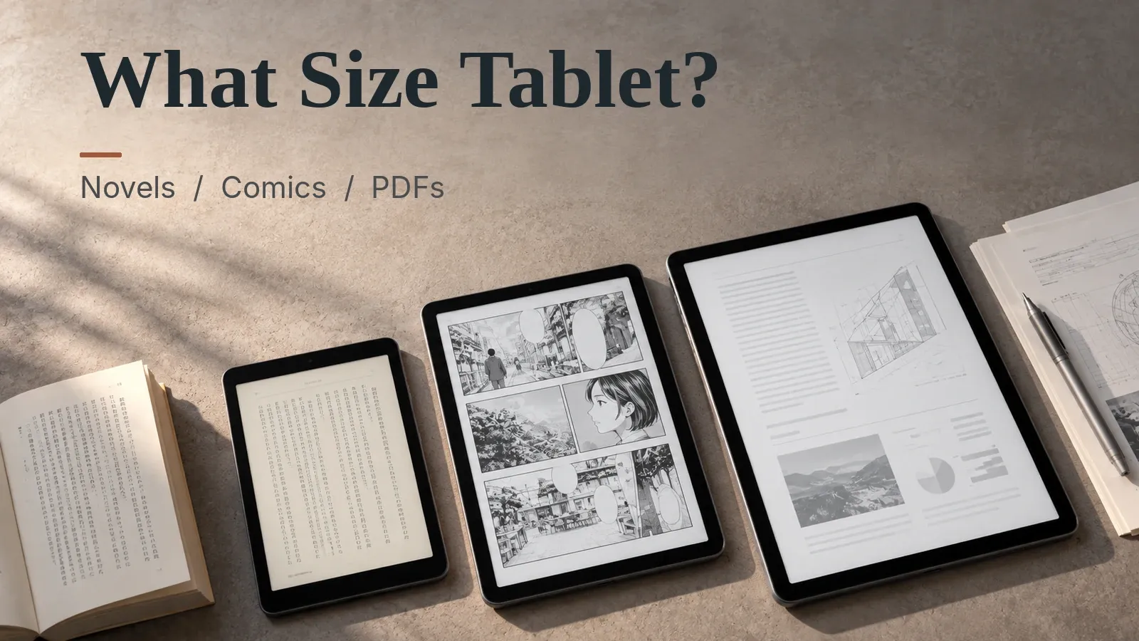 What Size Tablet for Reading? 8, 10 or 11 Inch
